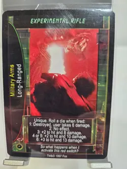 Experimental Rifle -Aliens Predator CCG Rare Card Premiere NM VTG 1997 - Image 1
