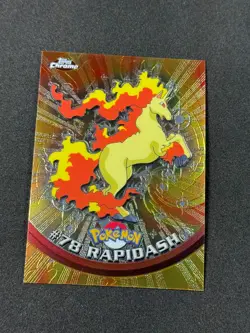 Pokemon Rapidash #78 Topps Chrome Base Holo NM/LP - Image 1