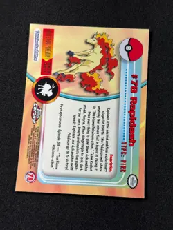 Pokemon Rapidash #78 Topps Chrome Base Holo NM/LP - Image 3