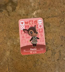 MINI Nintendo Animal Crossing Amiibo Card Fauna - Image 1