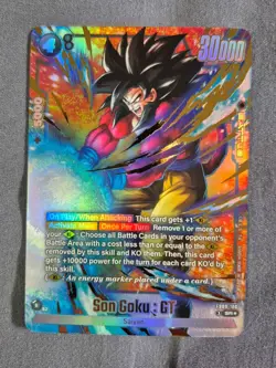 Son Goku : GT FB09-100 Alternate Art SR Dual Evolution Dragon Ball Card English - Image 1