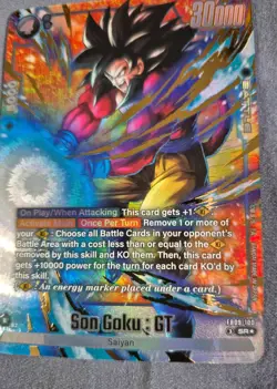Son Goku : GT FB09-100 Alternate Art SR Dual Evolution Dragon Ball Card English - Image 4
