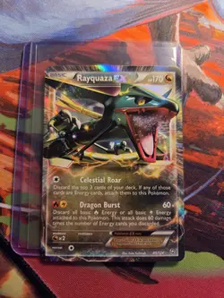 Rayquaza EX - 85/124 - Pokemon Dragons Exalted Black & White Ultra Rare Card LP! - Image 1