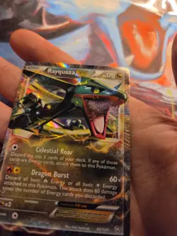 Rayquaza EX - 85/124 - Pokemon Dragons Exalted Black & White Ultra Rare Card LP! - Image 3