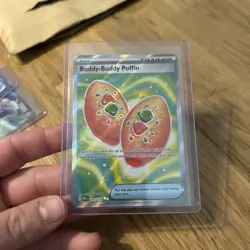 Pokemon TCG Buddy-Buddy Poffin 167/132 Mega Evolution Full Art Trainer Card Mint - Image 1