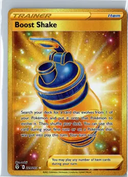 Pokemon Card - Boost Shake (Secret) 229/203 SWSH07: Evolving Skies Holo NM - Image 1