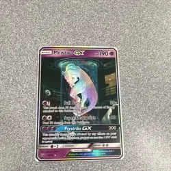 Mewtwo GX Shining Legends 78/73 Shiny Holo Rare Full Art Pokemon Card. - Image 1