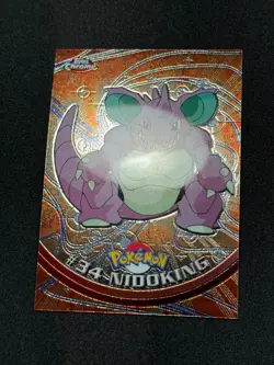 Pokemon Nidoking #34 Topps Chrome Base Holo NM - Image 2