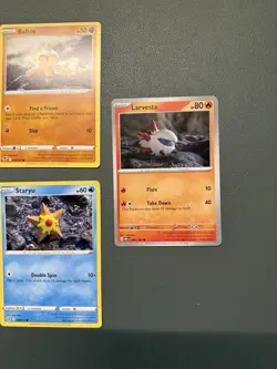 Yuka Morii: Pokemon TCG 7-Card Lot Chewtle Ducklett Baltoy Larvesta Froakie - Image 2