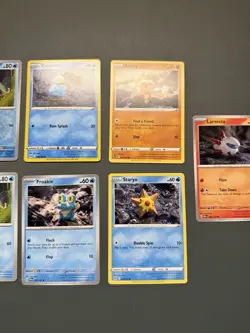 Yuka Morii: Pokemon TCG 7-Card Lot Chewtle Ducklett Baltoy Larvesta Froakie - Image 3