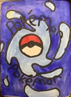 Pikachu EX Custom-Made, Fake Card Hand Drawn Not Authentic Fan art cool art - Image 2