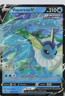 Vaporeon V Holo Promo Pokemon SWSH: Sword & Shield Promo Cards SWSH150 - Image 1