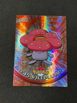 Pokemon Vileplume #45 Topps Chrome Spectra-Chrome Holo LP - Image 1