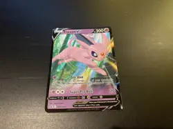 Espeon V SWSH201 Black Star Promo Ultra Holo Pokemon Card - Image 1