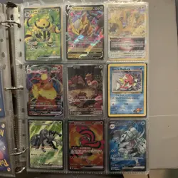 Pokemon Card collection & Binder 90 CARD LOT! IR BASE Pikachu, Promos and Binder - Image 5