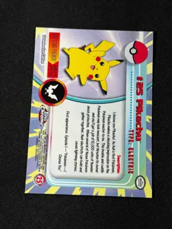 Pokemon Pikachu #25 Topps Chrome Base Holo Copy 2 NM - Image 3