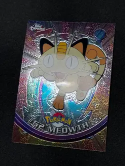 Pokemon Meowth #52 Topps Chrome Base Holo NM - Image 2