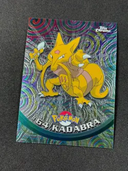 Pokemon Kadabra #64 Topps Chrome Base Holo NM - Image 1