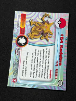 Pokemon Kadabra #64 Topps Chrome Base Holo NM - Image 3