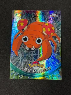 Pokemon Paras #46 Topps Chrome Spectra-Chrome Holo LP - Image 1