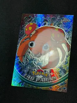 Pokemon Paras #46 Topps Chrome Spectra-Chrome Holo LP - Image 2