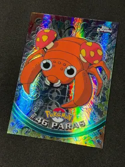 Pokemon Paras #46 Topps Chrome Spectra-Chrome Holo LP - Image 3