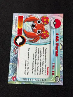 Pokemon Paras #46 Topps Chrome Spectra-Chrome Holo LP - Image 4