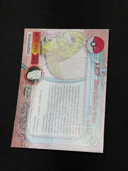 Pokemon Sandshrew #27 Topps Chrome Base Holo LP - Image 4