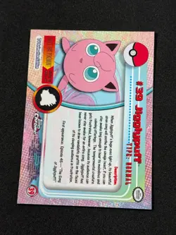 Pokemon Jigglypuff #39 Topps Chrome Base Holo LP - Image 3