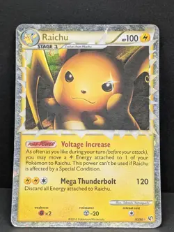Raichu Prime 83/90 Undaunted Holo Ultra Rare Pokemon TCG Nintendo LP - Image 3