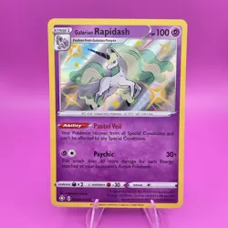 Galarian Rapidash SV048/SV122 Shining Fates Shiny Vault Holo Pokemon TCG NM - Image 1