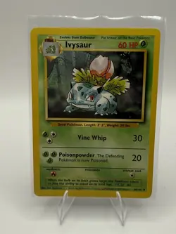 Pokemon TCG Base Set Ivysaur 30/102 Unlimited Uncommon Vintage 1999 LP - Image 1