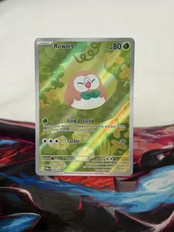 Pokemon Rowlet POR 090/088 Full Art Holo 80 HP English - Image 1