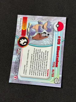 Pokemon Blastoise #09 Topps Chrome Base Holo NM - Image 3