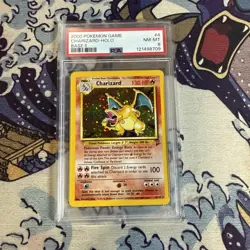 Pokemon Base Set 2 #4/130 Charizard Holo Rare PSA 8 - Image 1