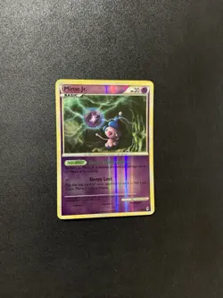 2011 Pokemon Call of Legends Mime Jr Lp Whiting On Back Edges - Image 1