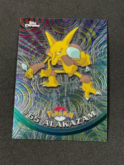 Pokemon Alakazam #65 Topps Chrome Base Holo Copy 2 NM - Image 1