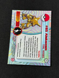 Pokemon Alakazam #65 Topps Chrome Base Holo Copy 2 NM - Image 3