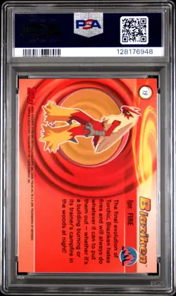 2003 TOPPS POKEMON ADVANCED #19 BLAZIKEN PSA 10 - Image 2
