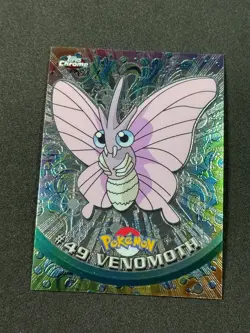 Pokemon Venomoth #49 Topps Chrome Base Holo NM - Image 1