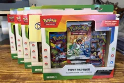 Pokemon First Partner Illustration Collection Series 1 Lot of 5 Sealed - *READ* - Image 1