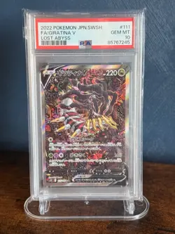 Pokemon Giratina V Lost Abyss Japanese Full Art 111/100 PSA Gem Mint 10 - Image 1
