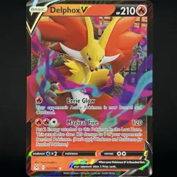 Pokemon TCG Lost Origin Delphox V Ultra Rare Full Art 027/196 NM - Image 1