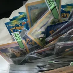 Pokemon TCG Mixed Lot Zoroark, Shellder, Elf Baby Packs, Wooden Box - Image 3