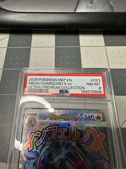 Pokemon Mega Charizard ex Ultra Premium Collection Black Star Promo PSA 8 - Image 2