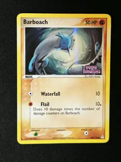 Pokemon Barboach 60/110 EX Holon Phantoms - Reverse Holo Stamped 2006 - Image 1