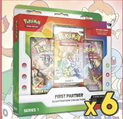 Pokemon FIRST PARTNER ILLUSTRATION COLLECTION SERIES 1 Sealed Case - Image 1
