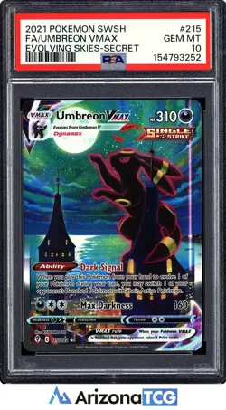 Pokemon 2021 Umbreon VMAX 215/203 Alt Art Evolving Skies GEM MINT PSA 10 - Image 1