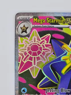 Mega Starmie ex 102/088 Pokemon TCG Perfect Order Ultra Rare Holo NM - Image 3