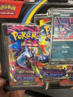 Pokemon Phantasmal Flames - Sneasel 3-Pack Booster Blister Factory Sealed - Image 4